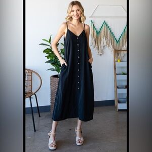 Elegant Black Sleeveless Dress